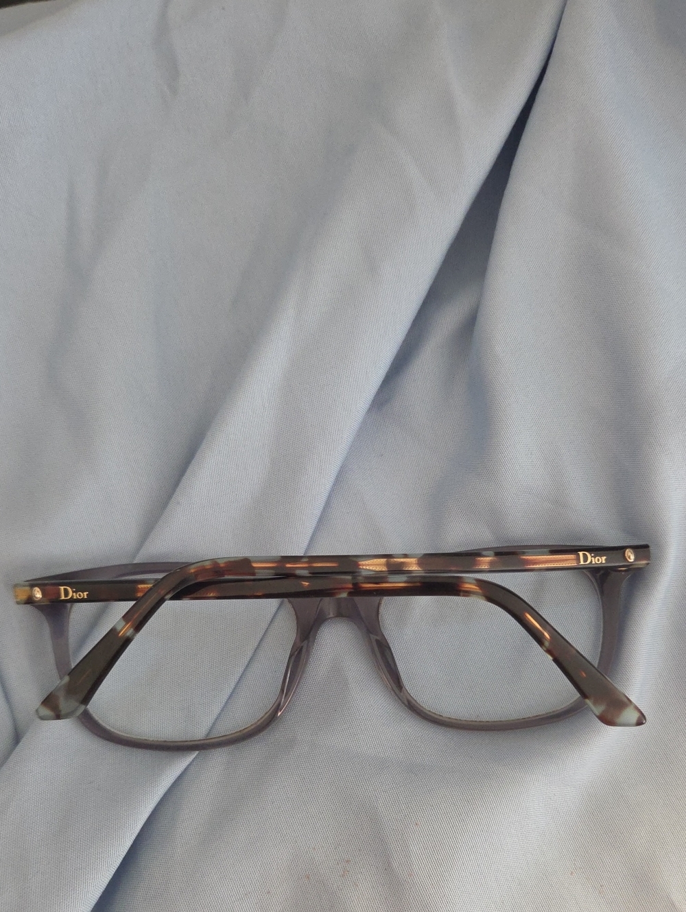 Dior Men’s Tortoise Acetate Optical Glasses - Brown/Amber